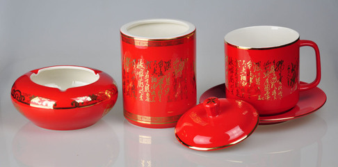 【?？?頭詩詞紅瓷茶具 茶道 中國千年文化】價格,廠家,圖片,茶具套裝,安徽?？筒Ａ髅笥邢挢熑喂?